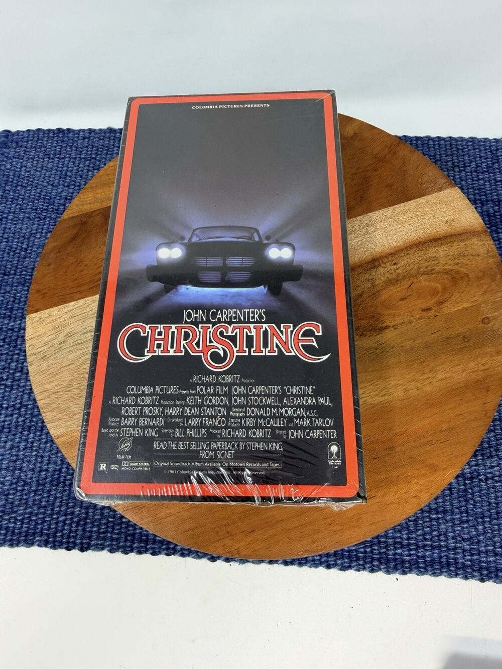 John Carpenter's Christine VHS, New & Sealed, Rare Red Border 1983 Stephen King